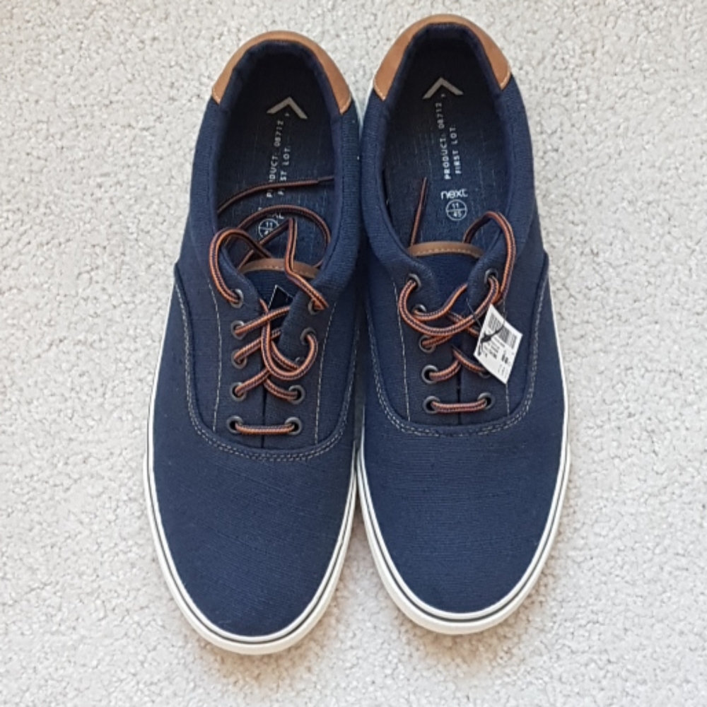 NEW! NEXT Men's Navy blue athletic shoes